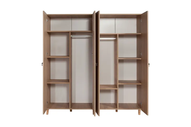 Brokind Garderobe 180 cm - Eik/Brun - Oppbevaring - Garderober & garderobesystem