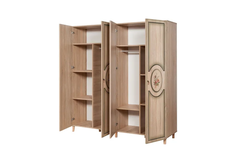 Brokind Garderobe 180 cm - Eik/Brun - Oppbevaring - Garderober & garderobesystem