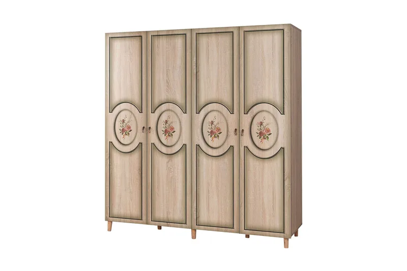 Brokind Garderobe 180 cm - Eik/Brun - Oppbevaring - Garderober & garderobesystem