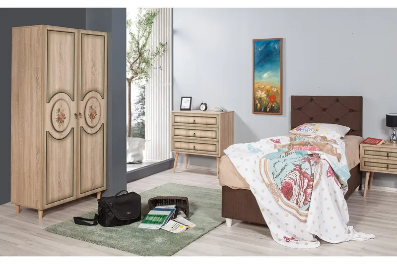 Brokind Garderobe 90 cm - Brun - Oppbevaring - Garderober & garderobesystem