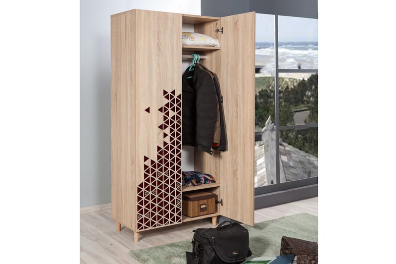 Brokind Garderobe 90 cm - Brun - Oppbevaring - Garderober & garderobesystem
