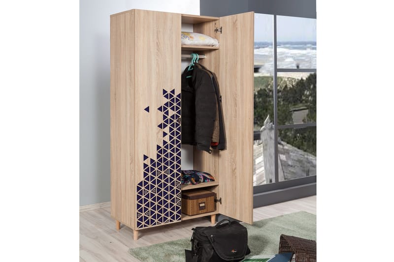 Brokind Garderobe 90 cm - Brun - Oppbevaring - Garderober & garderobesystem