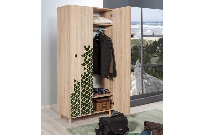 Brokind Garderobe 90 cm - Brun - Oppbevaring - Garderober & garderobesystem