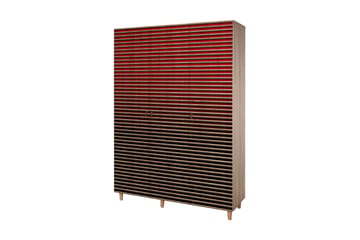 Brokind Garderobeskap 135 cm i Tre - Rød - Oppbevaring - Garderober & garderobesystem