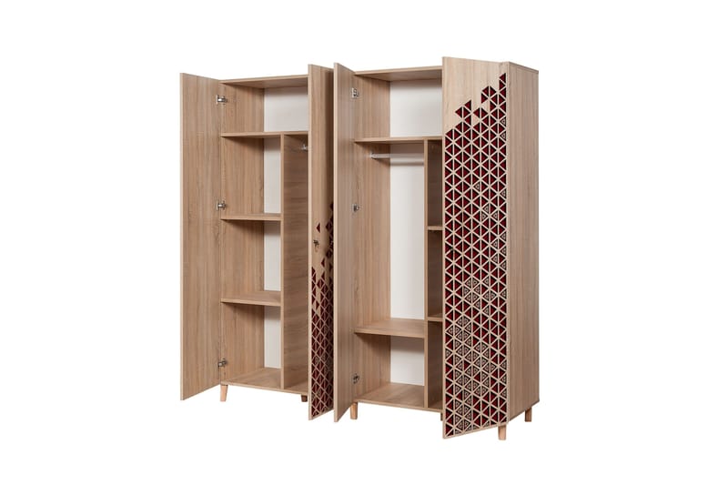 Brokind Garderobeskap 180 cm i Mørkt Tre - Brun - Oppbevaring - Garderober & garderobesystem