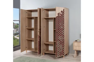 Brokind Garderobeskap 180 cm i Mørkt Tre - Brun - Oppbevaring - Garderober & garderobesystem