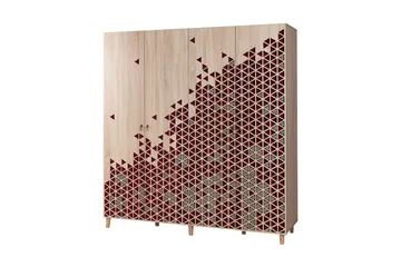 Brokind Garderobeskap 180 cm i Mørkt Tre - Brun - Oppbevaring - Garderober & garderobesystem