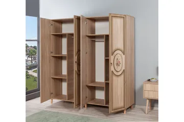 Brokind Garderobeskap 180 cm i Tre - Beige - Oppbevaring - Garderober & garderobesystem
