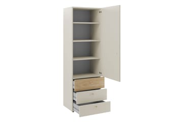 Buhan Garderobeskap 60x185 cm - Beige / Brun - Oppbevaring - Garderober & garderobesystem