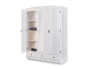 Cabell Garderobe 150 cm - Tre/Hvit - Oppbevaring - Garderober & garderobesystem