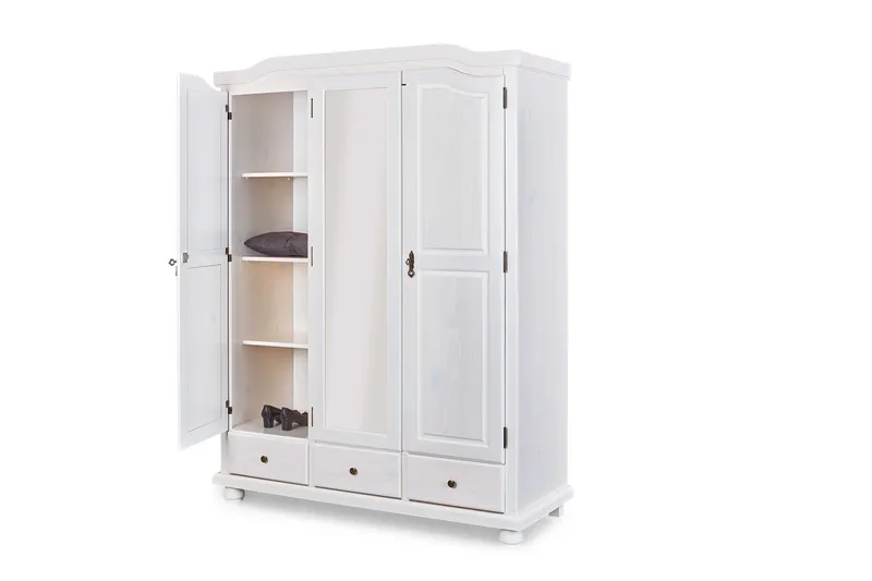 Cabell Garderobe 150 cm - Tre/Hvit - Oppbevaring - Garderober & garderobesystem
