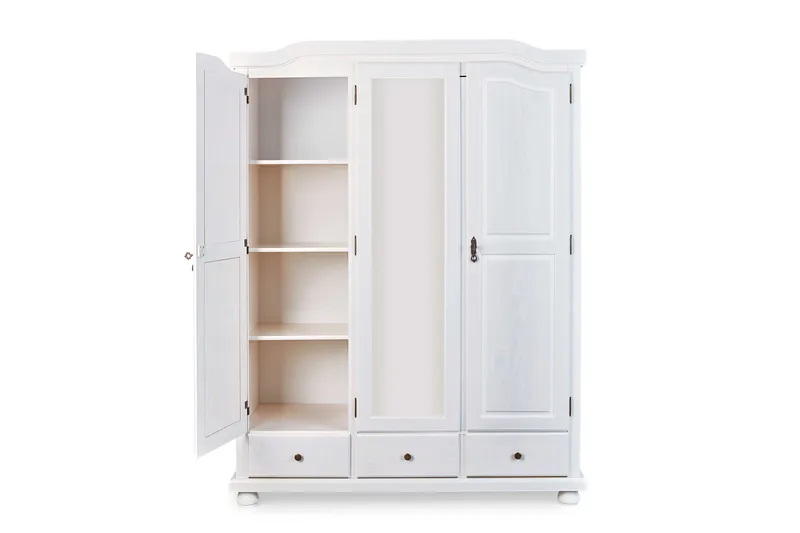 Cabell Garderobe 150 cm - Tre/Hvit - Oppbevaring - Garderober & garderobesystem