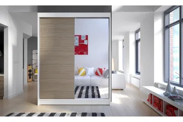 Camino Garderobe 150x58x200 cm - Beige/Hvit - Oppbevaring - Garderober & garderobesystem