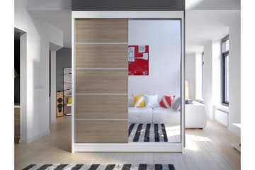 Camino Garderobe 58x150 cm LED-belysning - Hvit - Oppbevaring - Garderober & garderobesystem