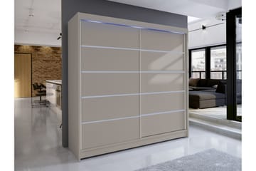 Canderbury Garderobeskap 180x215 cm - Beige - Oppbevaring - Garderober & garderobesystem