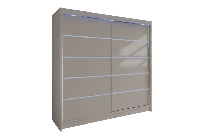 Canderbury Garderobeskap 180x215 cm - Beige - Oppbevaring - Garderober & garderobesystem