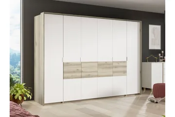 Capira Garderobe i Tre - Hvit|Beige - Oppbevaring - Garderober & garderobesystem