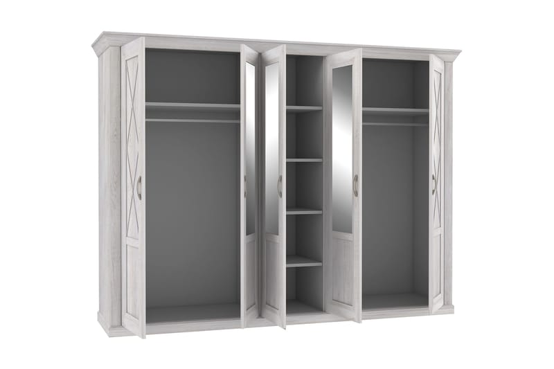 Casique Garderobe 65x268 cm - Hvit - Oppbevaring - Garderober & garderobesystem