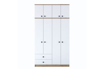 Caturai Garderobe 120 cm - Valnøtt/Hvit - Oppbevaring - Garderober & garderobesystem