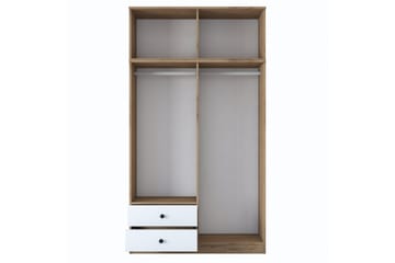Caturai Garderobe 120 cm - Valnøtt/Hvit - Oppbevaring - Garderober & garderobesystem