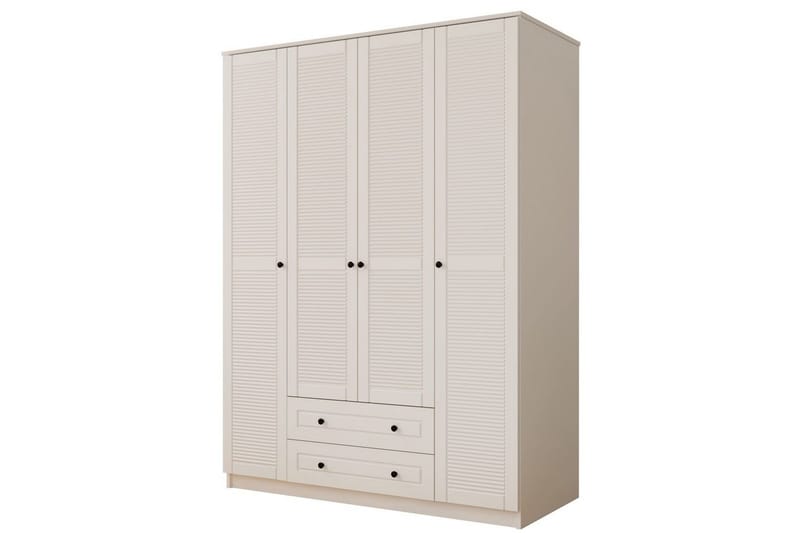 Ceyras Garderobe 140x210 cm - Matt Hvit - Oppbevaring - Garderober & garderobesystem