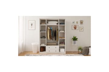 Ceyras Garderobe 140x210 cm - Matt Hvit - Oppbevaring - Garderober & garderobesystem