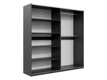 Ceyris Garderobeskap med Speil 203 cm - Oppbevaring - Garderober & garderobesystem