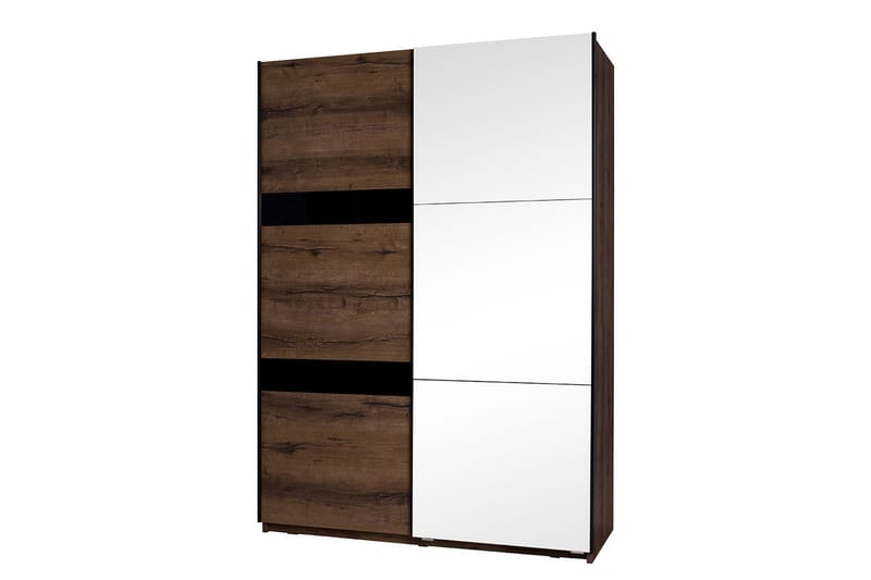 Charon Garderobe 150x68,5x215 cm - Eik | Svart - Garderober & garderobesystem