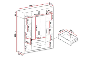 Chavez Garderobe - Oppbevaring - Garderober & garderobesystem