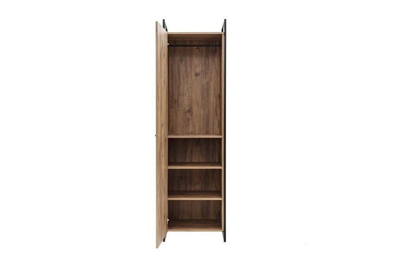 Collinner garderobeskap 52x64 med speil 4 skap - Natur - Oppbevaring - Garderober & garderobesystem