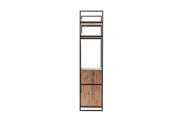 Collinner garderobeskap 52x64 med speil 4 skap - Natur - Oppbevaring - Garderober & garderobesystem