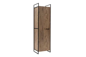 Collinner garderobeskap 52x64 med speil 4 skap - Natur - Oppbevaring - Garderober & garderobesystem