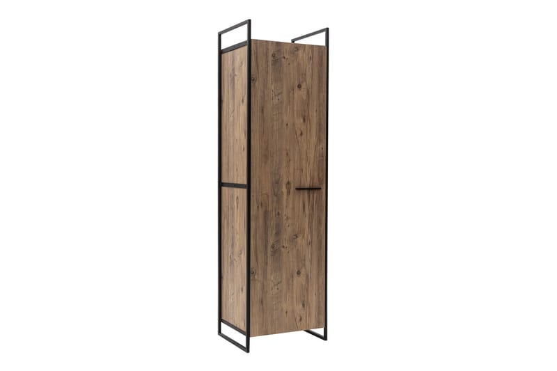 Collinner garderobeskap 52x64 med speil 4 skap - Natur - Oppbevaring - Garderober & garderobesystem