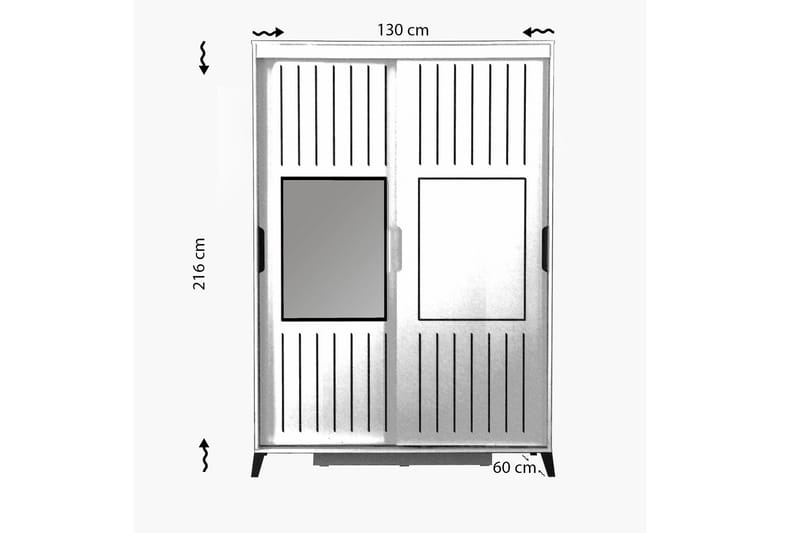 Comfortale Garderobe 130 - Oppbevaring - Garderober & garderobesystem