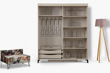 Comfortale Garderobe 150 - Oppbevaring - Garderober & garderobesystem