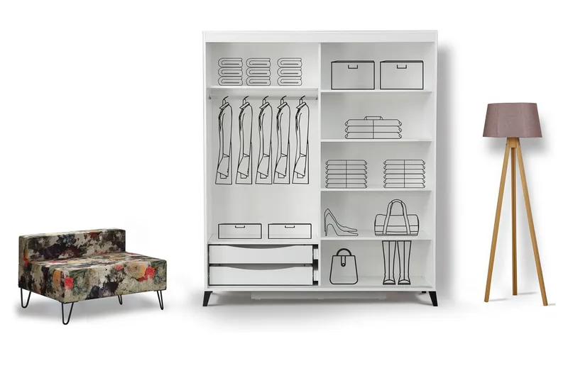 Comfortale Garderobe 150 - Oppbevaring - Garderober & garderobesystem