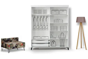 Comfortale Garderobe 160 - Oppbevaring - Garderober & garderobesystem