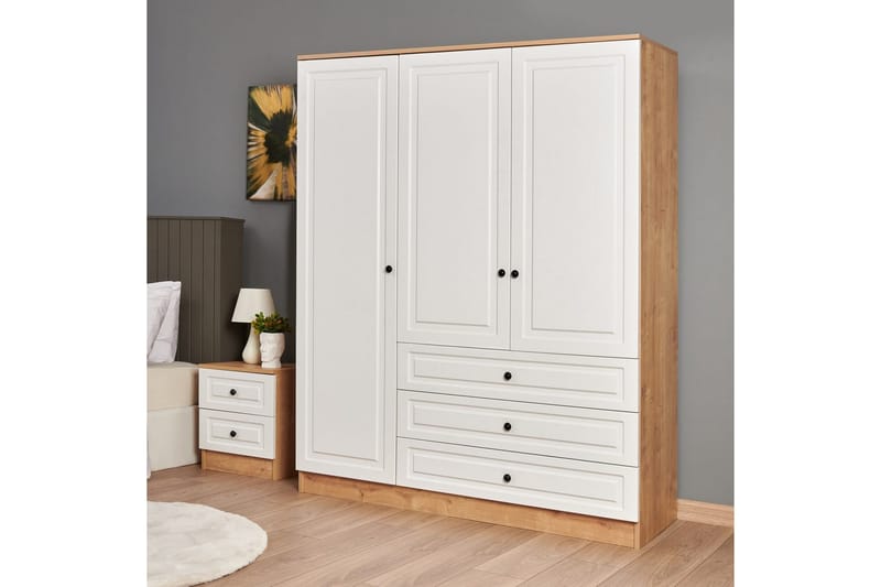 Comfortale Garderobe 52x150 cm - Svart/Mørkfarget tre - Oppbevaring - Garderober & garderobesystem