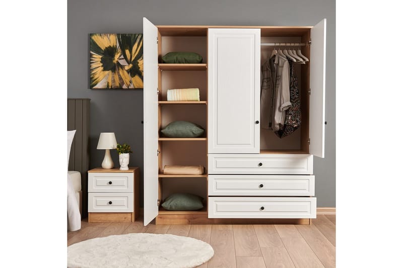 Comfortale Garderobe 52x150 cm - Svart/Mørkfarget tre - Oppbevaring - Garderober & garderobesystem