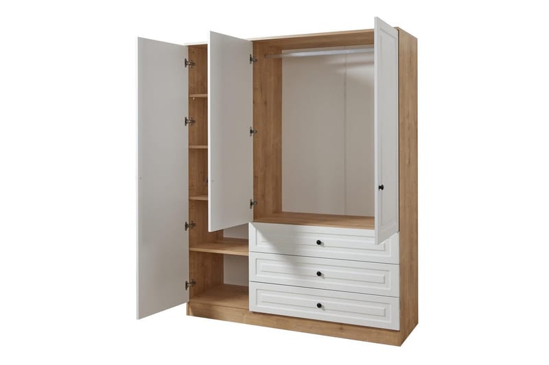 Comfortale Garderobe 52x150 cm - Svart/Mørkfarget tre - Oppbevaring - Garderober & garderobesystem