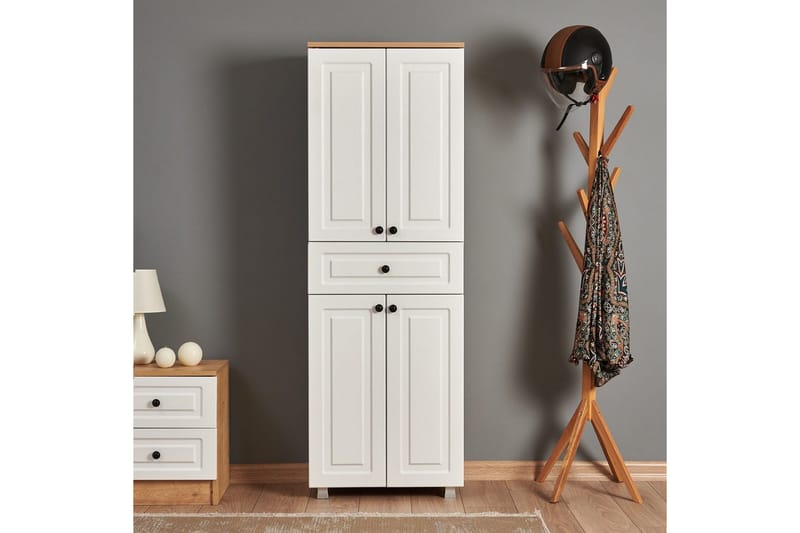 Comfortale Garderobe 60x175 cm - Svart/Mørkfarget tre - Oppbevaring - Garderober & garderobesystem