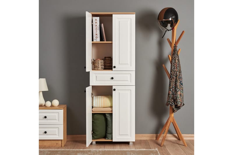 Comfortale Garderobe 60x175 cm - Svart/Mørkfarget tre - Oppbevaring - Garderober & garderobesystem