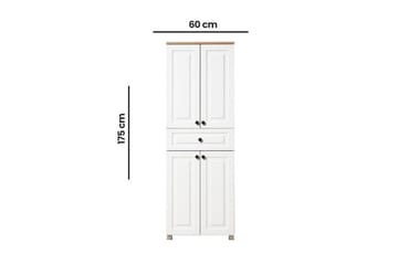 Comfortale Garderobe 60x175 cm - Svart/Mørkfarget tre - Oppbevaring - Garderober & garderobesystem