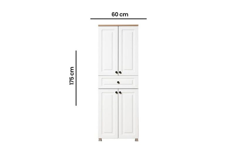 Comfortale Garderobe 60x175 cm - Svart/Mørkfarget tre - Oppbevaring - Garderober & garderobesystem