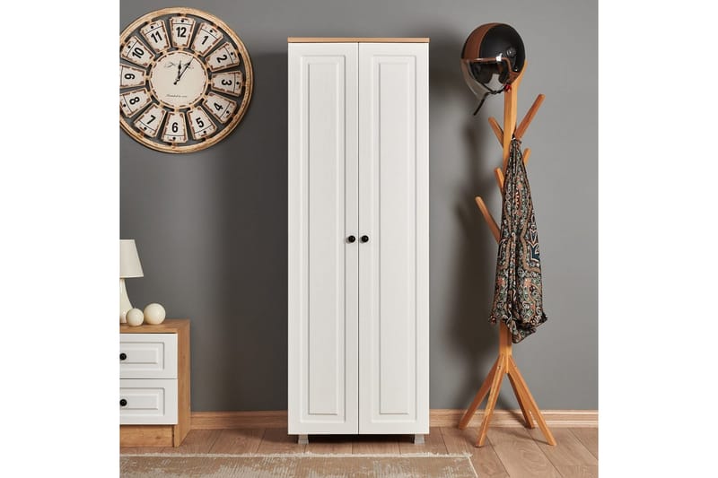 Comfortale Garderobe 60x175 cm - Svart/Mørkfarget tre - Oppbevaring - Garderober & garderobesystem