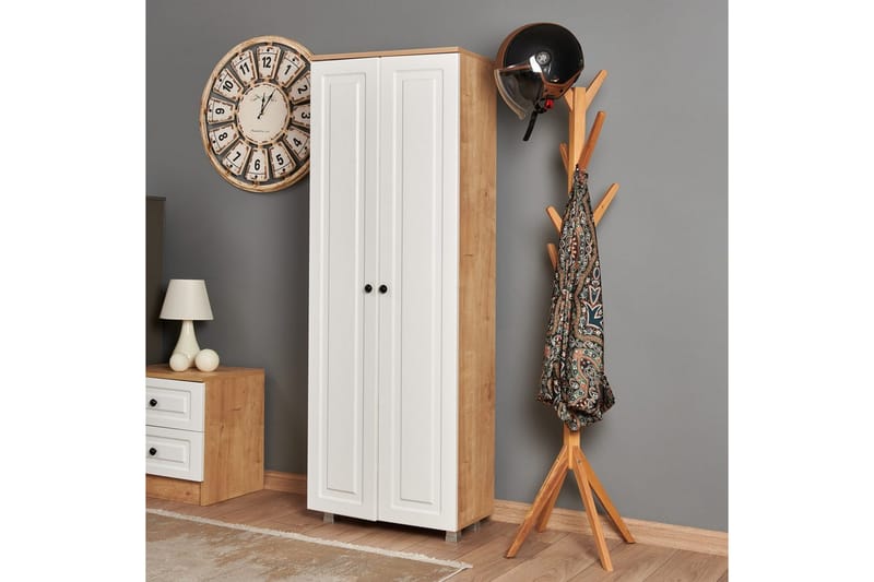 Comfortale Garderobe 60x175 cm - Svart/Mørkfarget tre - Oppbevaring - Garderober & garderobesystem