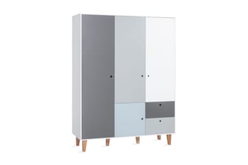 Concept Garderobe Hvit / Mørkegrå / Blå - VOX - Oppbevaring - Garderober & garderobesystem