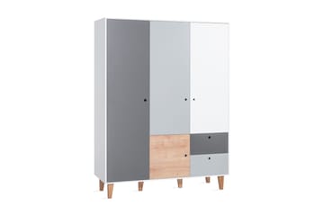 Concept Garderobe Hvit / Mørkegrå / Natur - VOX - Oppbevaring - Garderober & garderobesystem