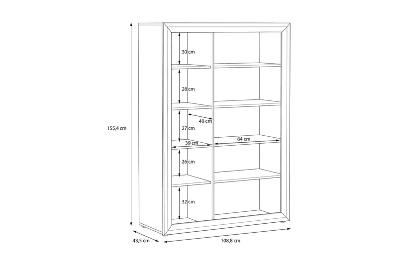 Corlius Garderobe 42x109 cm - Beige/Brun - Oppbevaring - Garderober & garderobesystem
