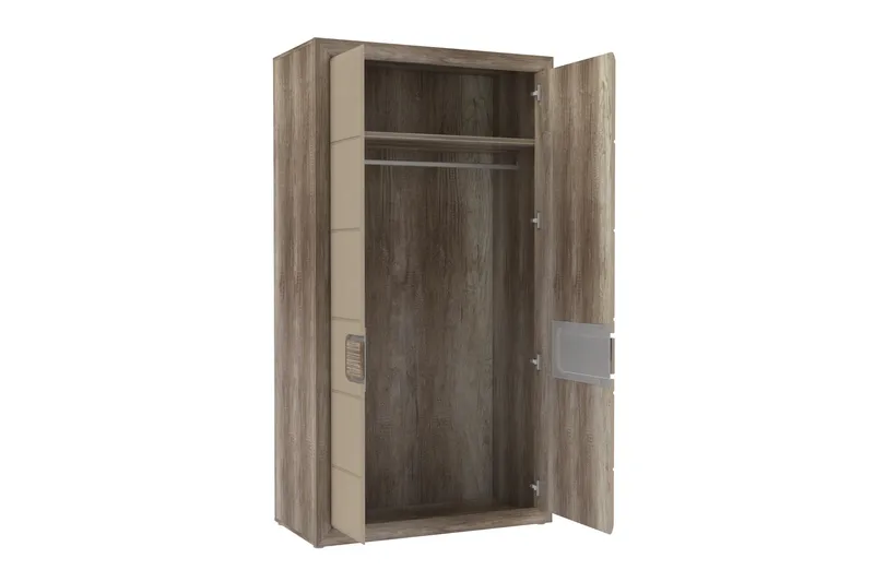 Corlius Garderobe 55x109 cm - Beige/Brun - Oppbevaring - Garderober & garderobesystem